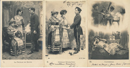 CPA WW1 Série De 5 Cartes Amoureux Romantique Guerre 14-18 - Guerra 1914-18