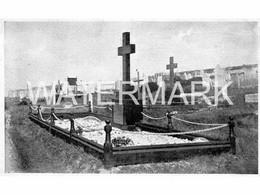 GRAVES OF BRITISH SOLDIERS KILLED IN FALKLAND ISLANDS B/W 8TH DEC 1914 POSTCARD - Isole Falkland
