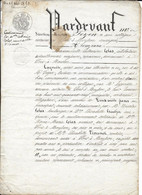 1850 PONT A MOUSSON - OBLIGATION ENTRE COLAS (REPASSEUSE) ET VINCENOT - DOCUMENT DE 4 PAGES - Documenti Storici