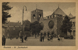 Nederland, ENSCHEDE, St. Jacobuskerk (1950s) Ansichtkaart (1) - Enschede