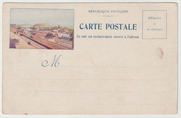 4024 Carte Postale A Identifier Gare Chemin De Fer Vignette Usine Train A Localiser Situer Publicitaire ? - Railway Post