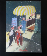 CALENDRIER Décembre 1954 -Laboratoire LE BRUN-illustration JEAN BELLUS-Comment On S'enrhume à La Montagne- - Grossformat : 1941-60