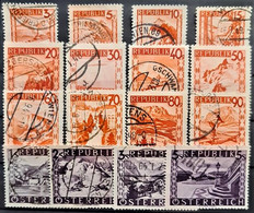 AUSTRIA 1947 - Canceled - ANK 847-862 - Complete Set! - Oblitérés