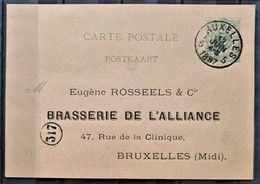 BELGIUM - Stationary Postcard - Brasserie De L'Alliance - Otros & Sin Clasificación