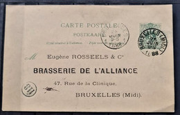 BELGIUM - Stationary Postcard - Brasserie De L'Alliance - Otros & Sin Clasificación