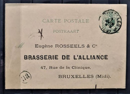 BELGIUM - Stationary Postcard - Brasserie De L'Alliance - Altri & Non Classificati