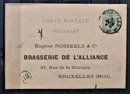 BELGIUM - Stationary Postcard - Brasserie De L'Alliance - Otros & Sin Clasificación