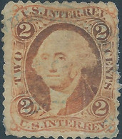 Stati Uniti D'america,United States,U.S.A,1862-71 George Washington 2c Internal Revenue,(INTER.REV.)orange-red,Very Old - Steuermarken