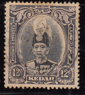 Kedah 12c Used 1937, Malaya / Malaysia - Kedah