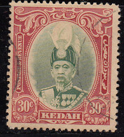 Kedah 30c Used 1937, Malaya / Malaysia - Kedah