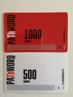 KAZAKHSTAN.. LOT OF 2  PHONECARDS.. PATHWORD..CDMA..1000 AND 500  UNITS - Operadores De Telecom