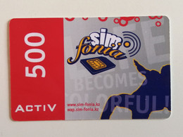 KAZAKHSTAN..  PHONECARD.. ACTIV..500 - Telecom Operators