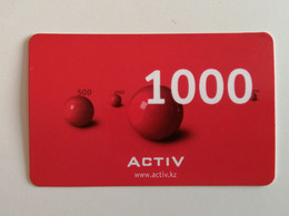 KAZAKHSTAN..  PHONECARD.. ACTIV..1000 - Kazakhstan