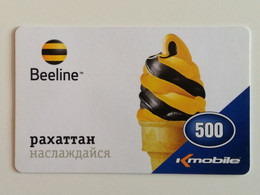 KAZAKHSTAN..   PHONECARD.. K-MOBILE..BEELINE..500 - Lebensmittel