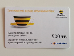 KAZAKHSTAN..   PHONECARD.. K-MOBILE..BEELINE..500 - Lebensmittel