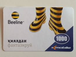 KAZAKHSTAN..   PHONECARD.. K-MOBILE..BEELINE..1000 - Mode