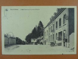 Neufchâteau L'Hôtel Terminus Et La Route D'Ostende (camions) - Neufchateau