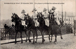 BELGIQUE -- BRUXELLES - Avénement Du Roi Albert , 23 Décembre 1909 - Les Piqueurs ..... - Feesten En Evenementen