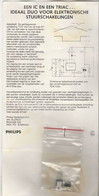 Old PHILIPS Elonco IC TDA 1024 En TRIAC BT138 - Onderdelen