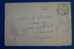 K22 AUSTRALIE BELLE LETTRE CENSUREE ASSEZ RARE 1917 FIELD POST POUR CANCHY PAR ABBEVILLE+ AFFRANCHISSEMENT INTERESSANT - Postmark Collection