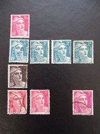 TPO0712-3 - 1945 - Lot De 30 Timbres Oblitérés -  YT  712, 713, 715, 716, 718, 719, 721, 722, 725 à 731 - Cf Description - 1945-54 Marianne De Gandon