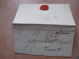 4.2.1832 Letter From LONDON To Plymouth PAID Timbro Ceralacca - ...-1840 Prephilately