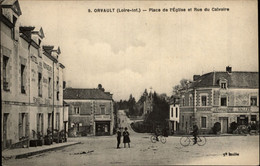 44 - ORVAULT - Rue Du Calvaire - Place De L'église - Boucherie Vallée - Orvault
