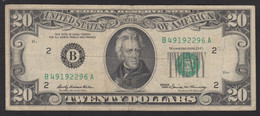 STATI UNITI 1969  20$ JACKSON B - Federal Reserve Notes (1928-...)