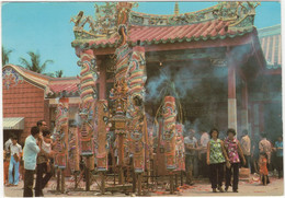 Malaysia - Chinese Temple : 'Festival Of The Hungry Ghosts' - Giant Joss-sticks - Malaysia