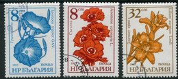 BULGARIA 1986 Garden Flowers Used.  Michel 3489-91 - Used Stamps