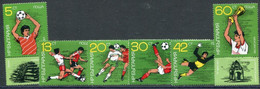BULGARIA 1986 Football World Cup  MNH / **.  Michel 3473-78 A - Unused Stamps