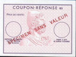 COUPON-RÉPONSE SPÉCIMEN SANS VALEUR Pour échange Contre Timbre Poste - Antwortscheine