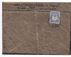 655/33 - Enveloppe Transparente De Taxation Des PTT Néerlandais , Avec Timbre-Taxe 5 Cent ROTTERDAM 1911 - Strafportzegels