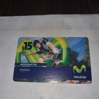 Colombia-movistar Activa-(5)-($15)-(5453-5460-0901-1512)-prepiad Card+1card Prepiad Free - Colombia