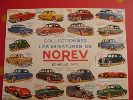 Buvard Norev. Jouets Miniatures. Automobile Voiture. Catalogue Des 20 Premières Voitures. Vers 1960 - N