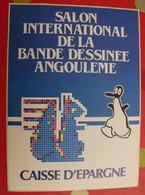 Autocollant Salon International De La Bande Dessinée Angouléme. Pingouin Alfred. Caisse D'épargne. 1ère Année ? - Stickers