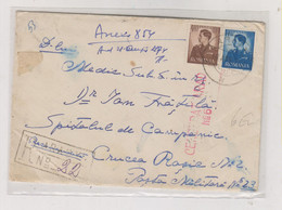 ROMANIA WW II ARAD 1942 Censored Registered Cover - World War 2 Letters