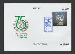 Egypt - 2020 - FDC - ( UN - 75th Anniv. United Nations ) - Brieven En Documenten