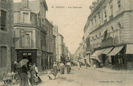 Cholet * La Rue Nationale * Tailleur BRAUD * Débitant Vins CHARPENTIER - Cholet