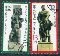 BULGARIA 1986 April Rising Anniversary Used.  Michel 3465-66 - Gebruikt