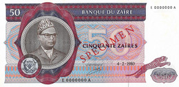 ZAIRE 1980  50 Zaire (E0000000A) - P.25as  Neuf UNC - Zaire