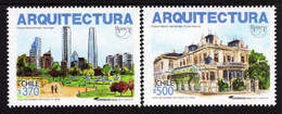Chile - 2020 - America UPAEP - Architecture - Mint Stamp Set - Chile