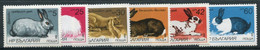 BULGARIA 1986 Rabbits Perforated   MNH / **.  Michel 3447-52A - Nuevos