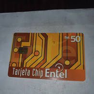 Bolivia-tarjeta Chip Intel-(12)-(?)-(bs.50.00)-used Card+1prepiad Free - Bolivie