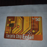 Bolivia-tarjeta Chip Intel-(12)-(?)-(bs.50.00)-used Card+1prepiad Free - Bolivia