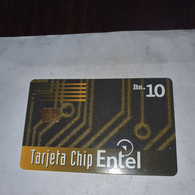 Bolivia-tarjeta Chip Intel-(13)-(?)-(bs.10)-used Card+1prepiad Free - Bolivien