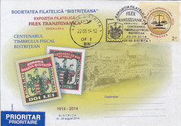 BISTRITA STAMP ISSUE ANNIVERSARY, SPECIAL COVER, 2014, ROMANIA - Lettres & Documents