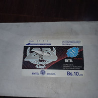 Bolivia-25 Anos Red Digital-ental-(17)-(?)-(bs.10.00)-used Card+1prepiad Free - Bolivië