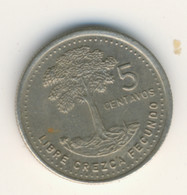 GUATEMALA 1988: 5 Centavos, KM 276 - Guatemala