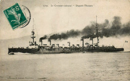 Thème Bateau * Navire De Guerre DUPETIT THOUARS * Croiseur Cuirassé * Marine Française - Guerra